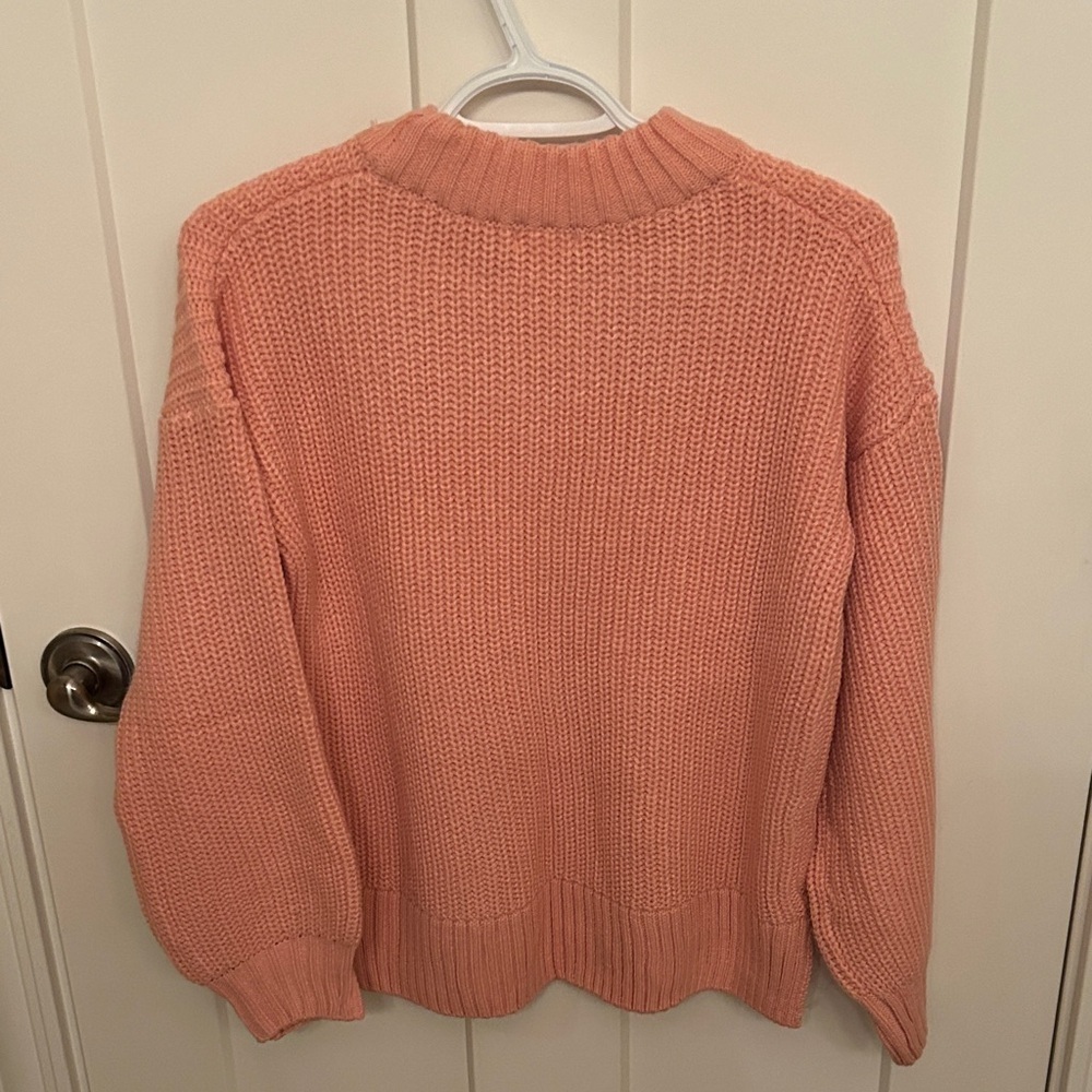 Joe Fresh Kids Salmon Pink Knit Sweater - Picture 4 of 4